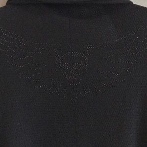 Zadig & Voltaire black sweater w/ crystal skull